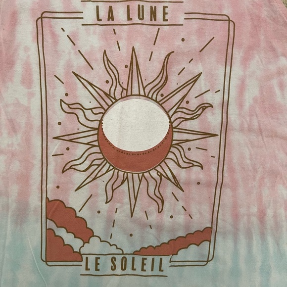 Classic Fit Tank - Triblend Jersey Sun & Moon Purple Tie-Dye Size 1 - Picture 2 of 5